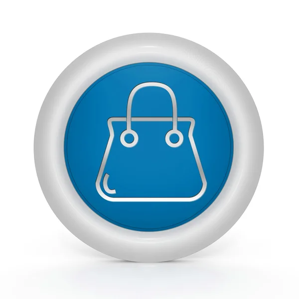 Bag circular icon on white background — Stock Photo, Image