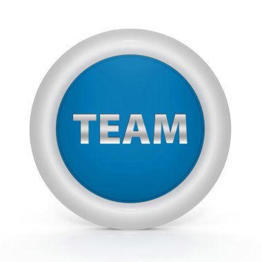 Beyaz arka plan üzerinde takım dairesel simgesi