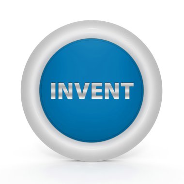 Beyaz arka plan üzerinde dairesel simgesi icat