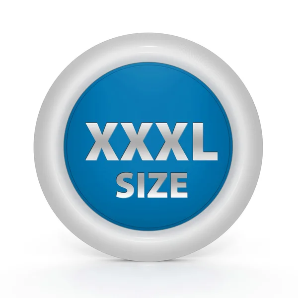 XXXL dimensioni icona circolare su sfondo bianco — Foto Stock