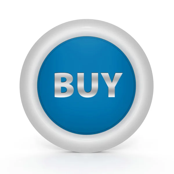 Buy circular icon on white background — Stock Photo, Image