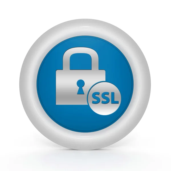 SSL circulaire pictogram op witte achtergrond — Stockfoto