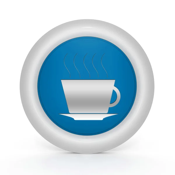 Coffee circular icon on white background — Stock Photo, Image