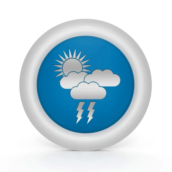 Rain circular icon on white background — Stock Photo, Image