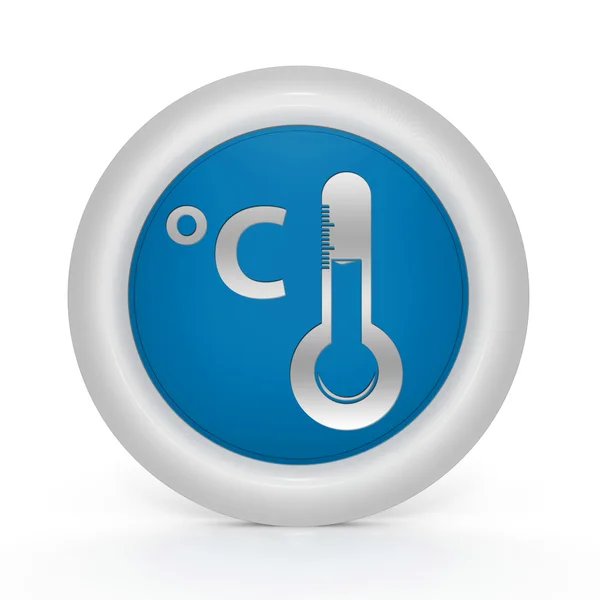 Celsius kör alakú ikon fehér háttér — Stock Fotó