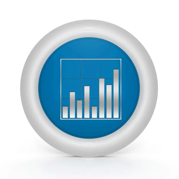 Gegevens analyse circulaire pictogram op witte achtergrond — Stockfoto