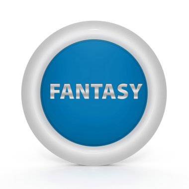 Beyaz arka plan üzerinde fantezi dairesel simgesi