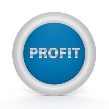 Kar beyaz arka plan üzerinde dairesel simgesi