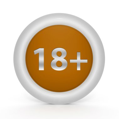 Beyaz arka plan üzerinde 18 dairesel simgesi