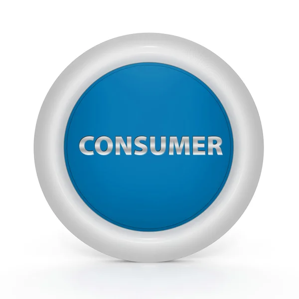 Consument circulaire pictogram op witte achtergrond — Stockfoto