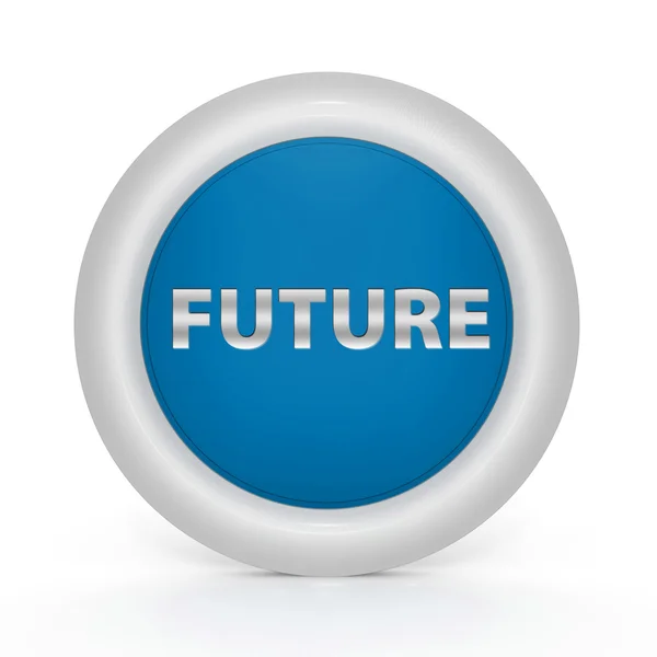 Future circular icon on white background — Stock Photo, Image