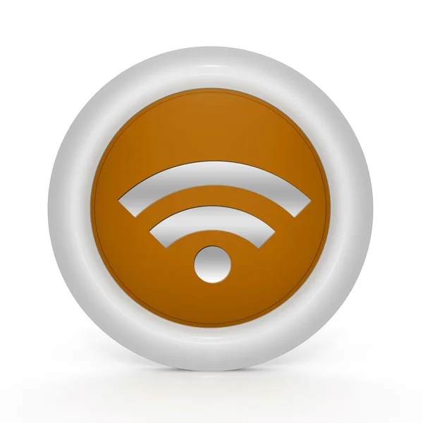 Signal circular icon on white background — Stock Photo, Image