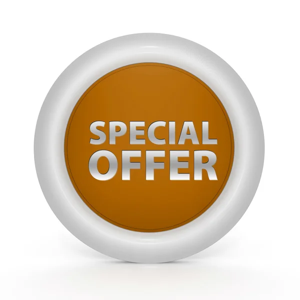 Special offer circular icon on white background — Stock Photo, Image