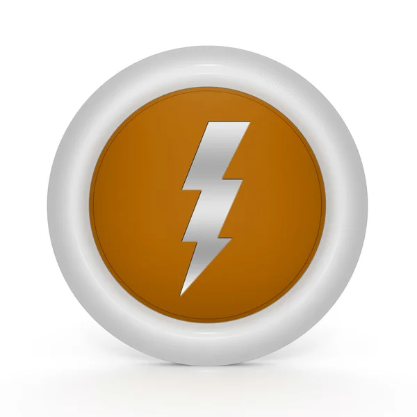 Bolt circular icon on white background — Stock Photo, Image