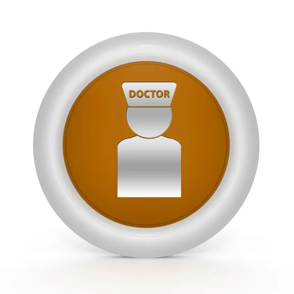 Emergency circular icon on white background — Stock Photo, Image