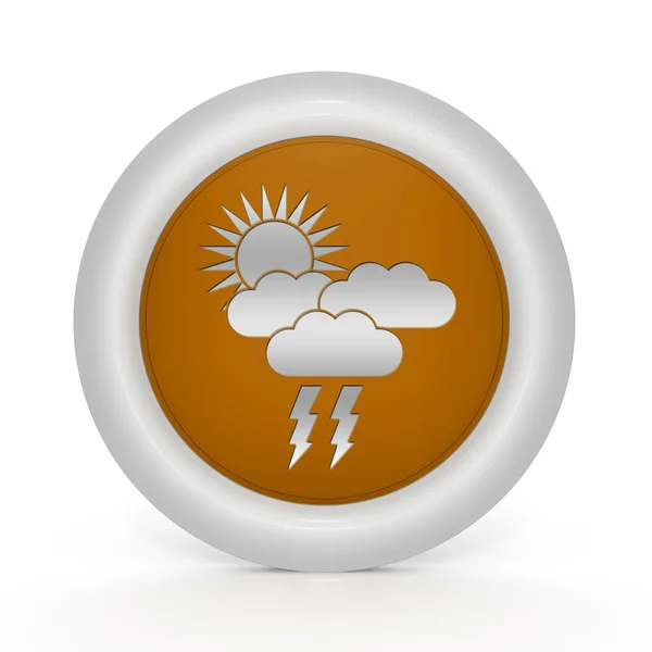 Rain circular icon on white background — Stock Photo, Image