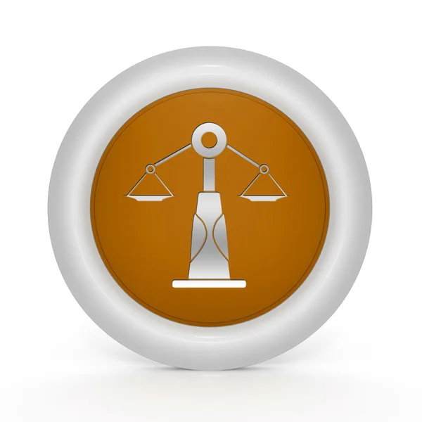 Law circular icon on white background — Stock Photo, Image