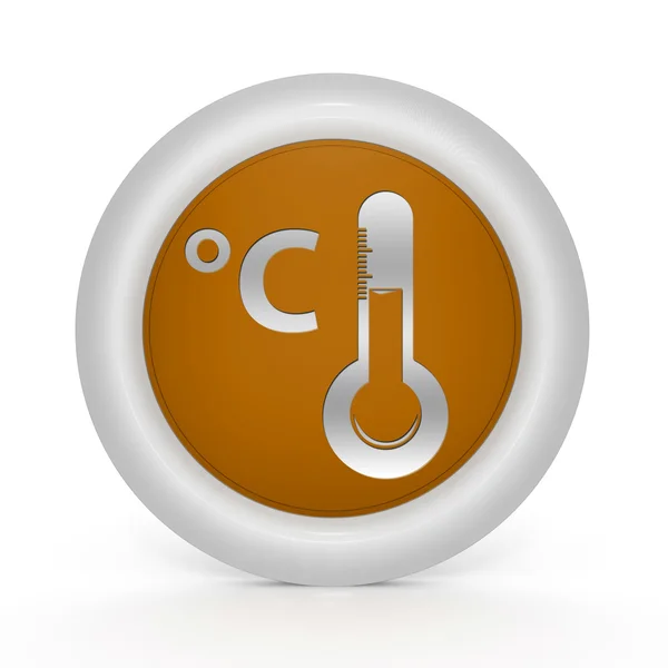 Icono circular Celsius sobre fondo blanco — Foto de Stock