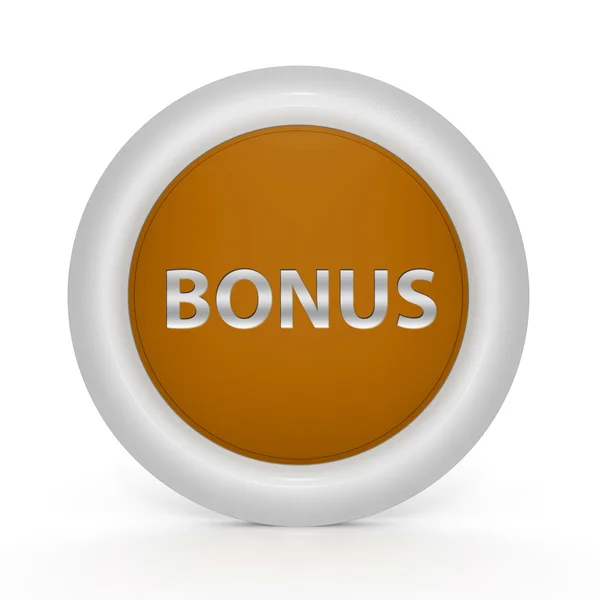 Bonus circular icon on white background — Stock Photo, Image