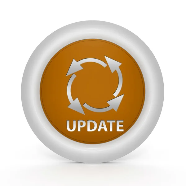 Update circular icon on white background — Stock Photo, Image