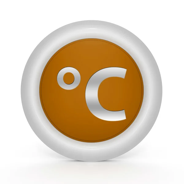 Celsius circular icon on white background — Stock Photo, Image