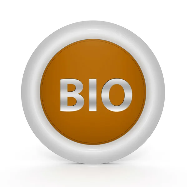 Bio circulaire pictogram op witte achtergrond — Stockfoto