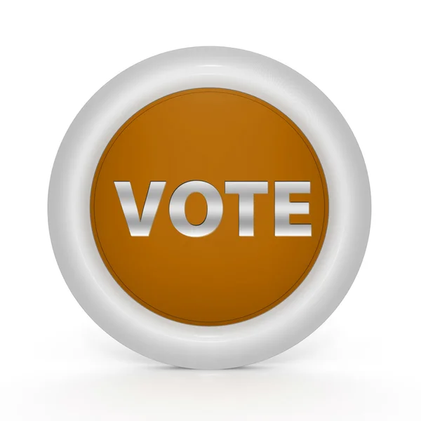 Vote circular icon on white background — Stock Photo, Image