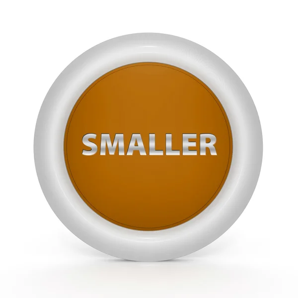 Smaller circular icon on white background — Stock Photo, Image