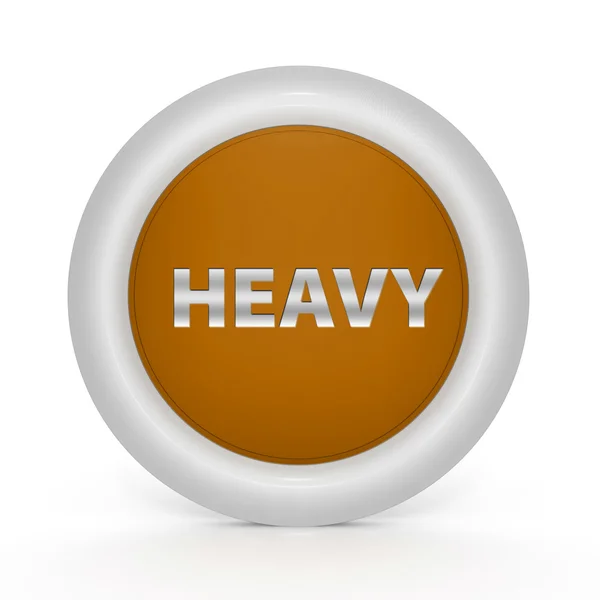 Heavy circular icon on white background — Stock Photo, Image