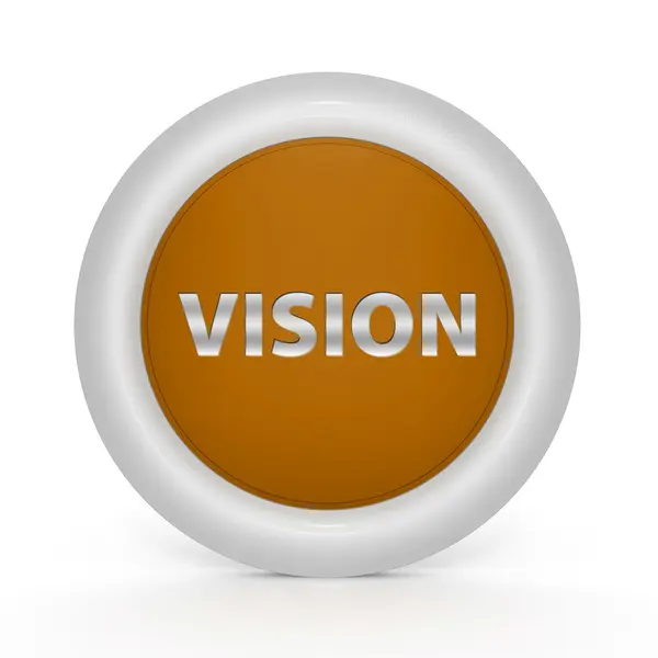 Vision circular icon on white background — Stock Photo, Image