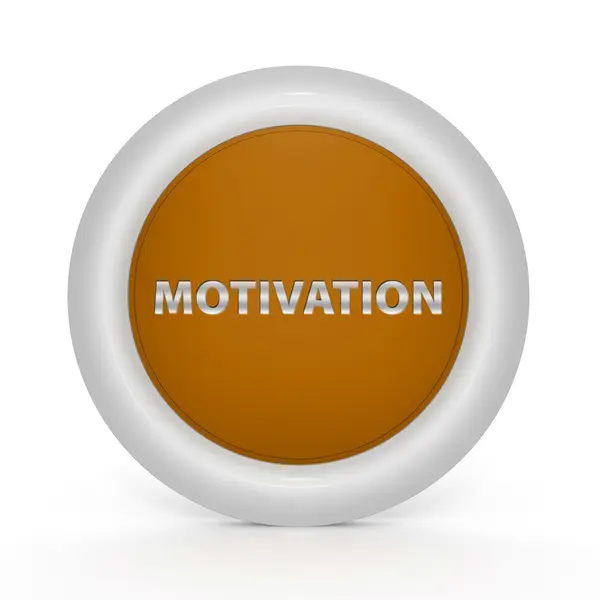 Motivation circular icon on white background — Stock Photo, Image