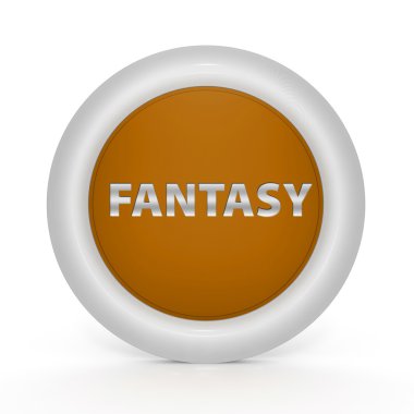 Beyaz arka plan üzerinde fantezi dairesel simgesi