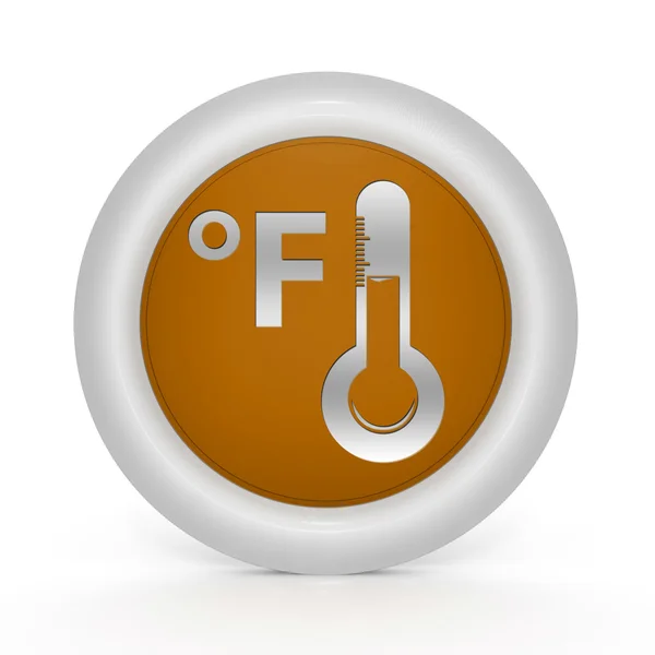 Fahrenheit circular icon on white background — Stock Photo, Image