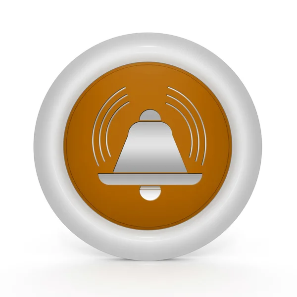 Alarm circular icon on white background — Stock Photo, Image