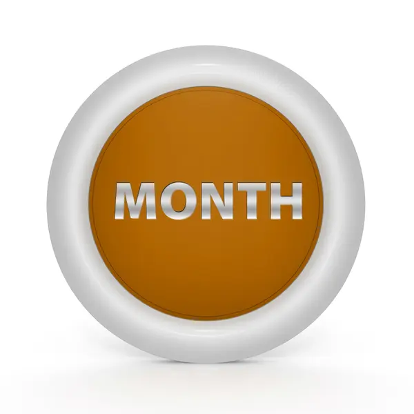 Month circular icon on white background — Stock Photo, Image