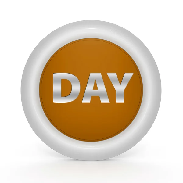Día icono circular sobre fondo blanco — Foto de Stock