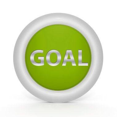 Beyaz arka plan üzerinde hedef dairesel simgesi