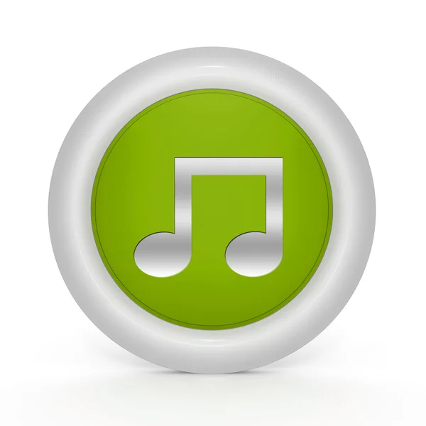 Music circular icon on white background — Stock Photo, Image