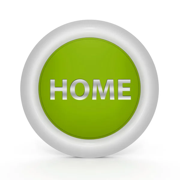 Home circular icon on white background — Stock Photo, Image