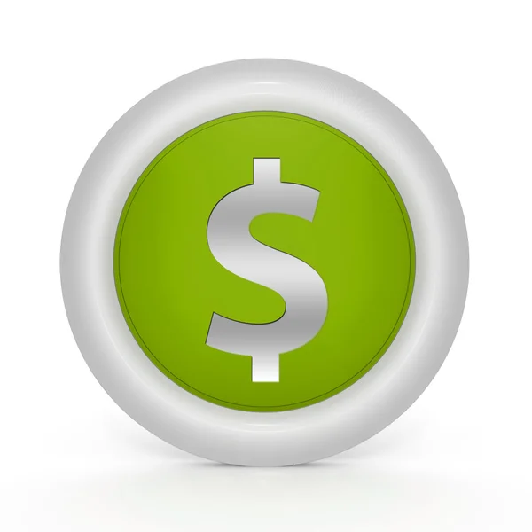 Money circular icon on white background — Stock Photo, Image