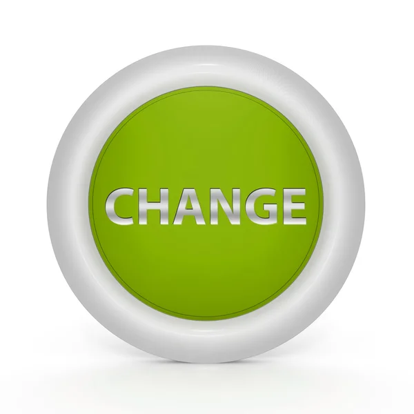Cambiar icono circular sobre fondo blanco — Foto de Stock
