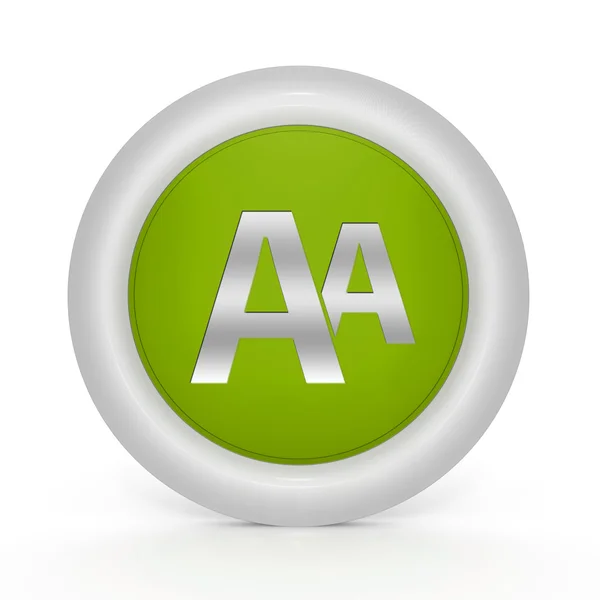 Alphabet circular icon on white background — Stock Photo, Image