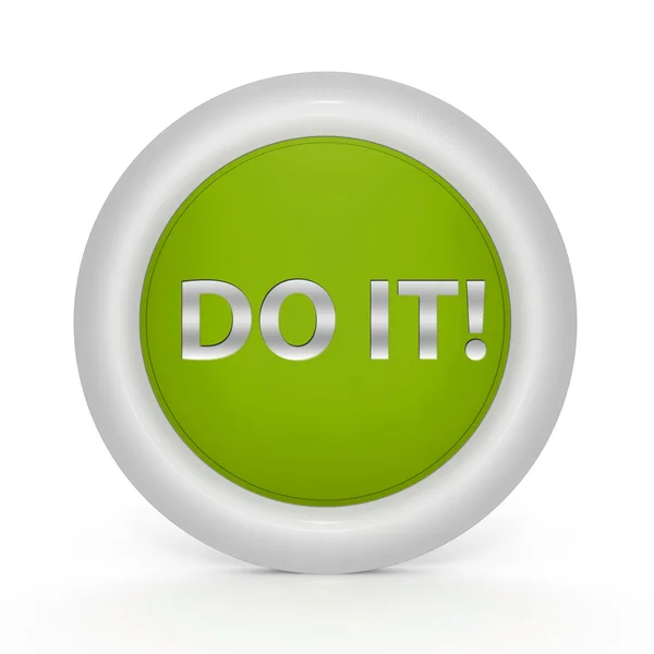 Do it circular icon on white background — Stock Photo, Image