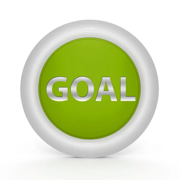 Goal circular icon on white background — Stock Photo, Image