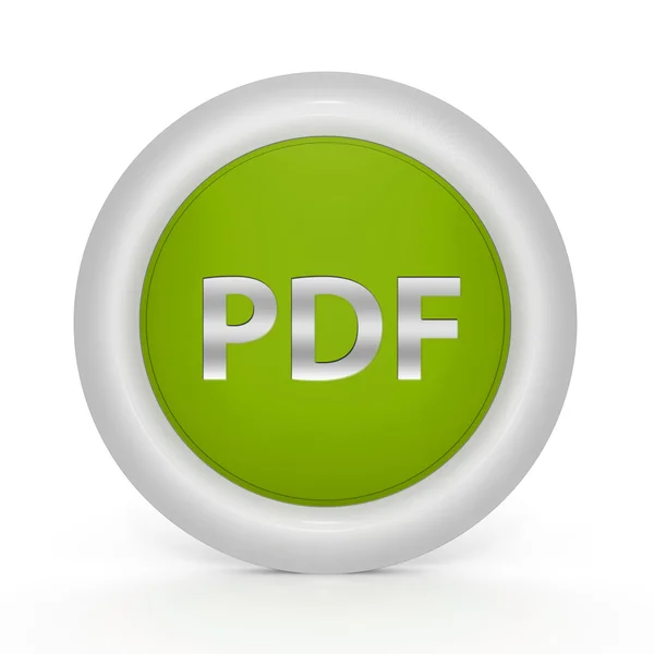 PDF-circulaire pictogram op witte achtergrond — Stockfoto