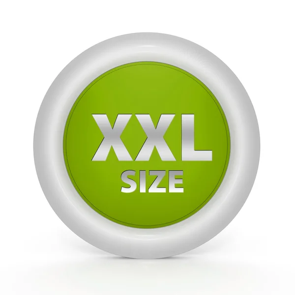 Dimensione XXL icona circolare su sfondo bianco — Foto Stock