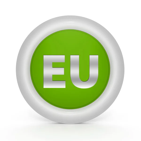 EU: S cirkulär ikonen på vit bakgrund — Stockfoto