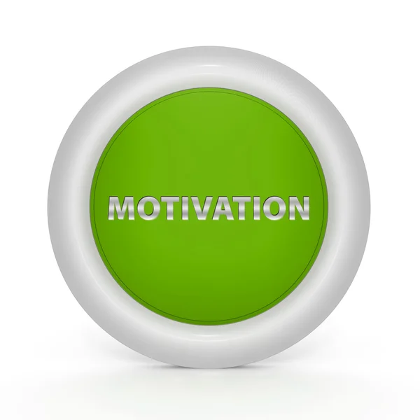Motivation circular icon on white background — Stock Photo, Image