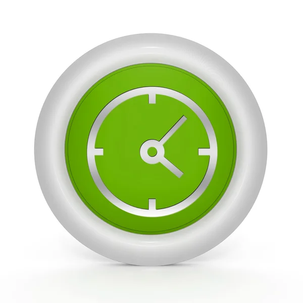 Clock circular icon on white background — Stock Photo, Image