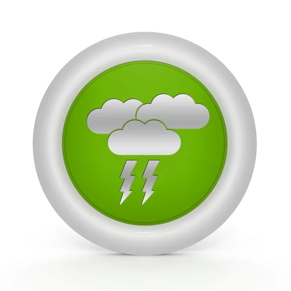 Rain circular icon on white background — Stock Photo, Image